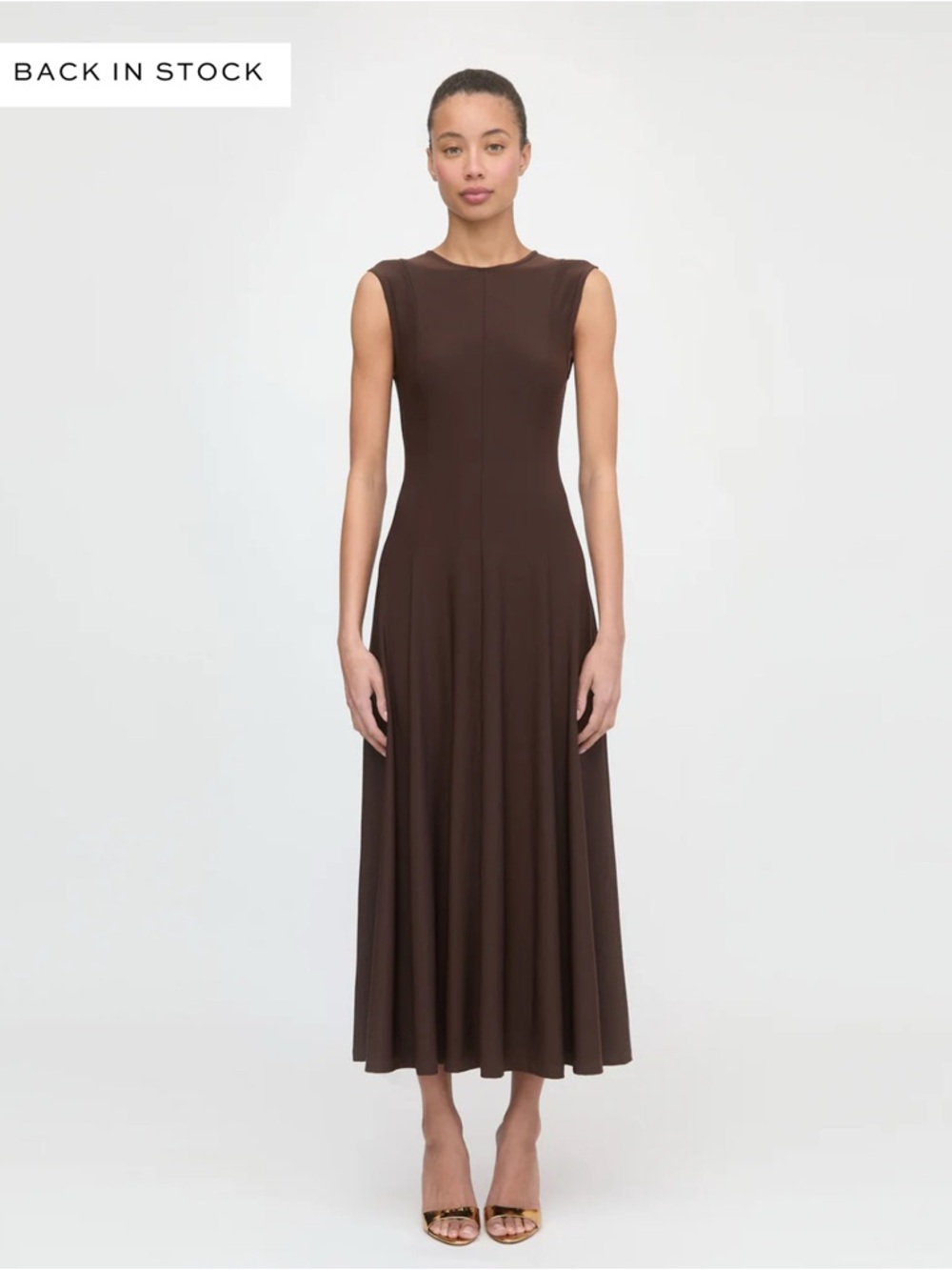 Hill House The Mila Dress Chocolate Jersey